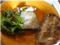 foie gras terrine with toast and salad